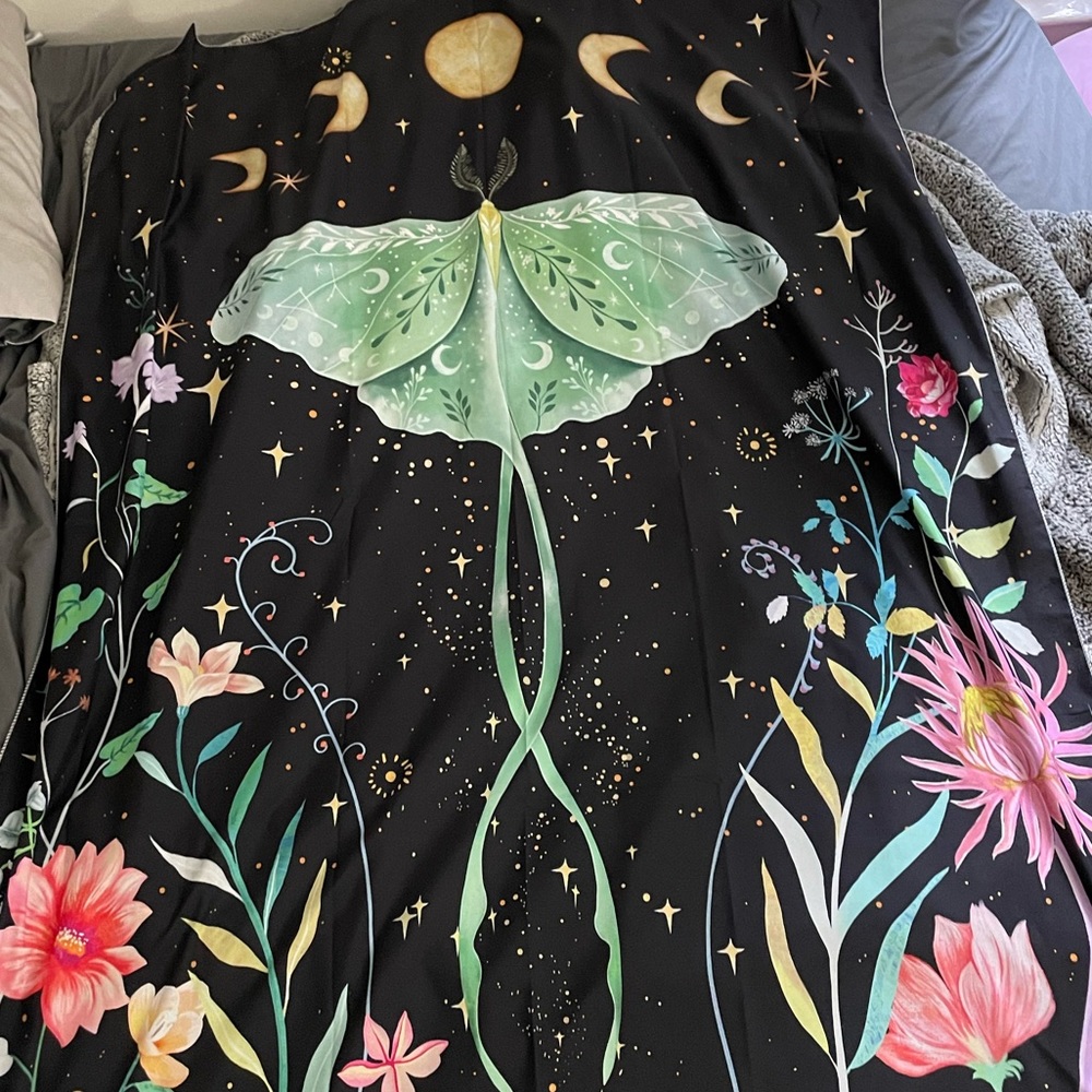 Moon Moth Colorful Tapestry